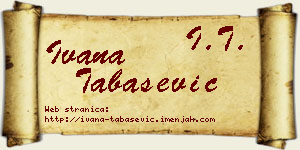 Ivana Tabašević vizit kartica
